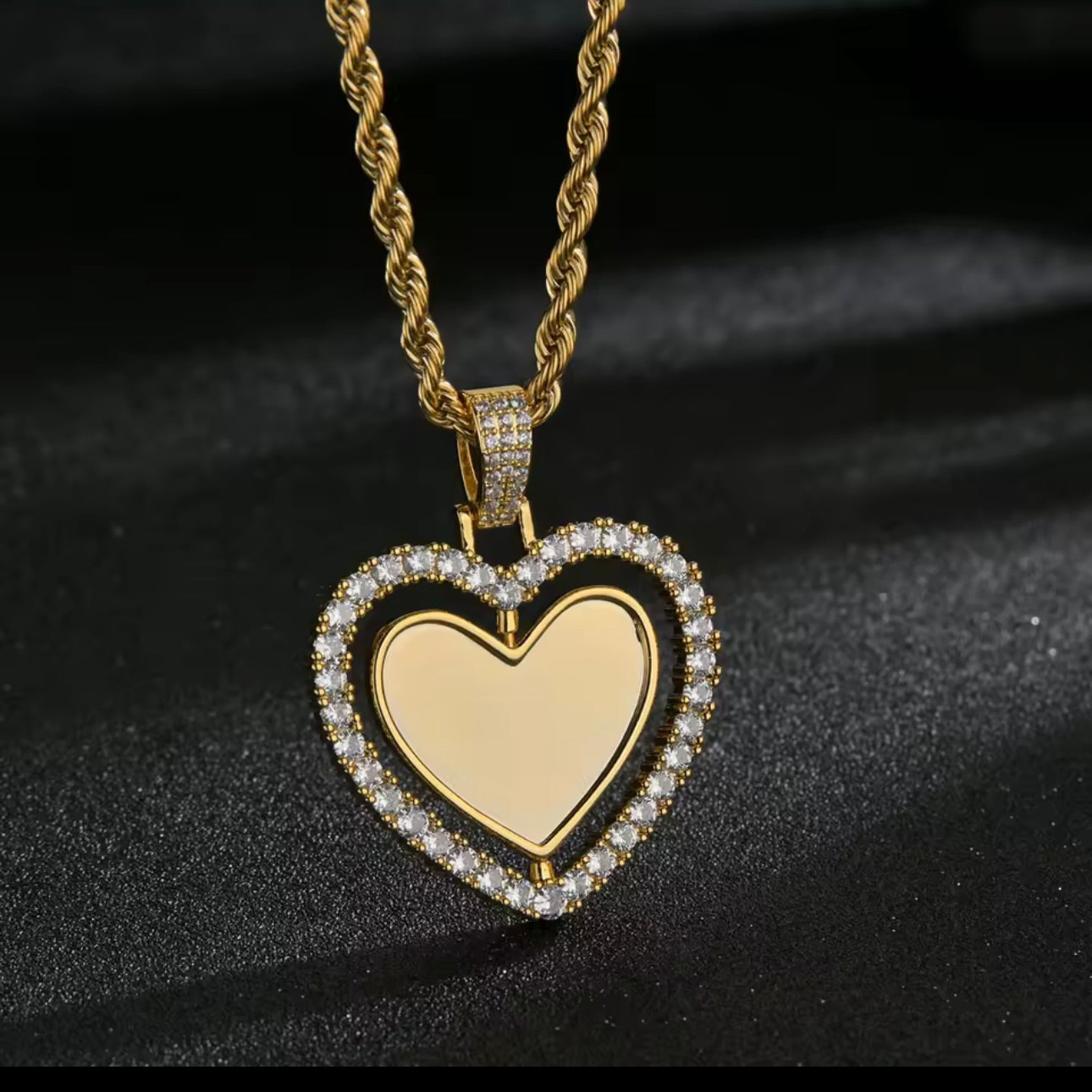 Heart Pendant Necklace Personalized