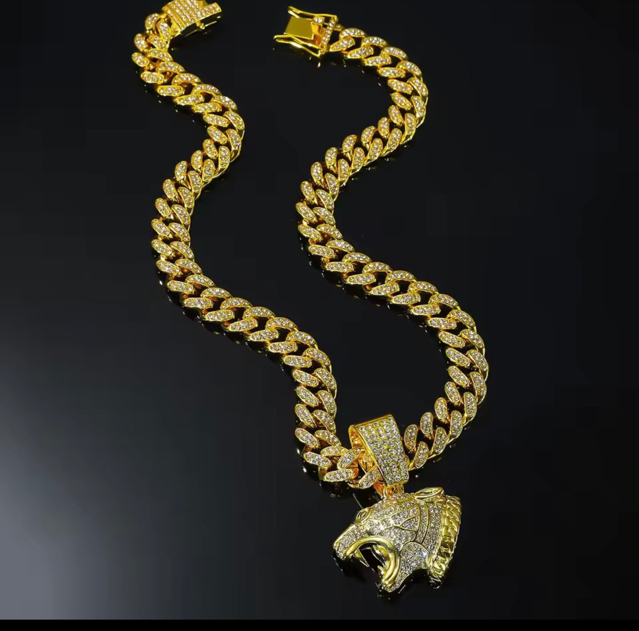 AUREMONT PANTHER CUBAN CHAIN