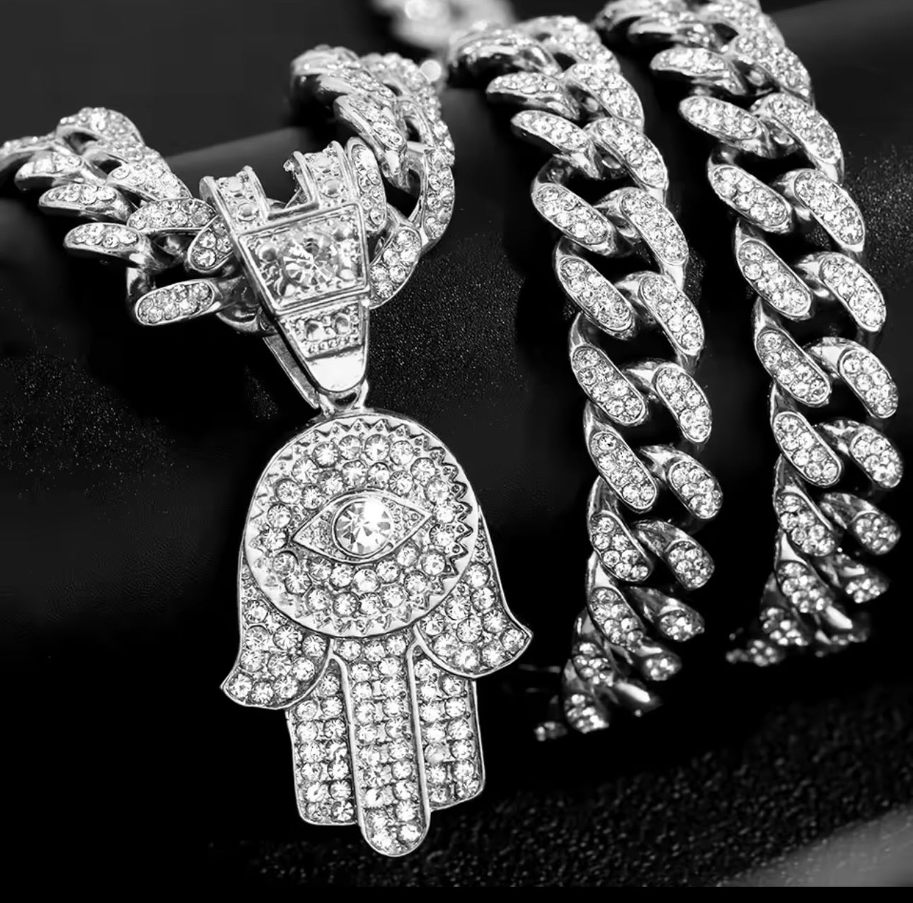 EVIL EYE CUBAN CHAIN