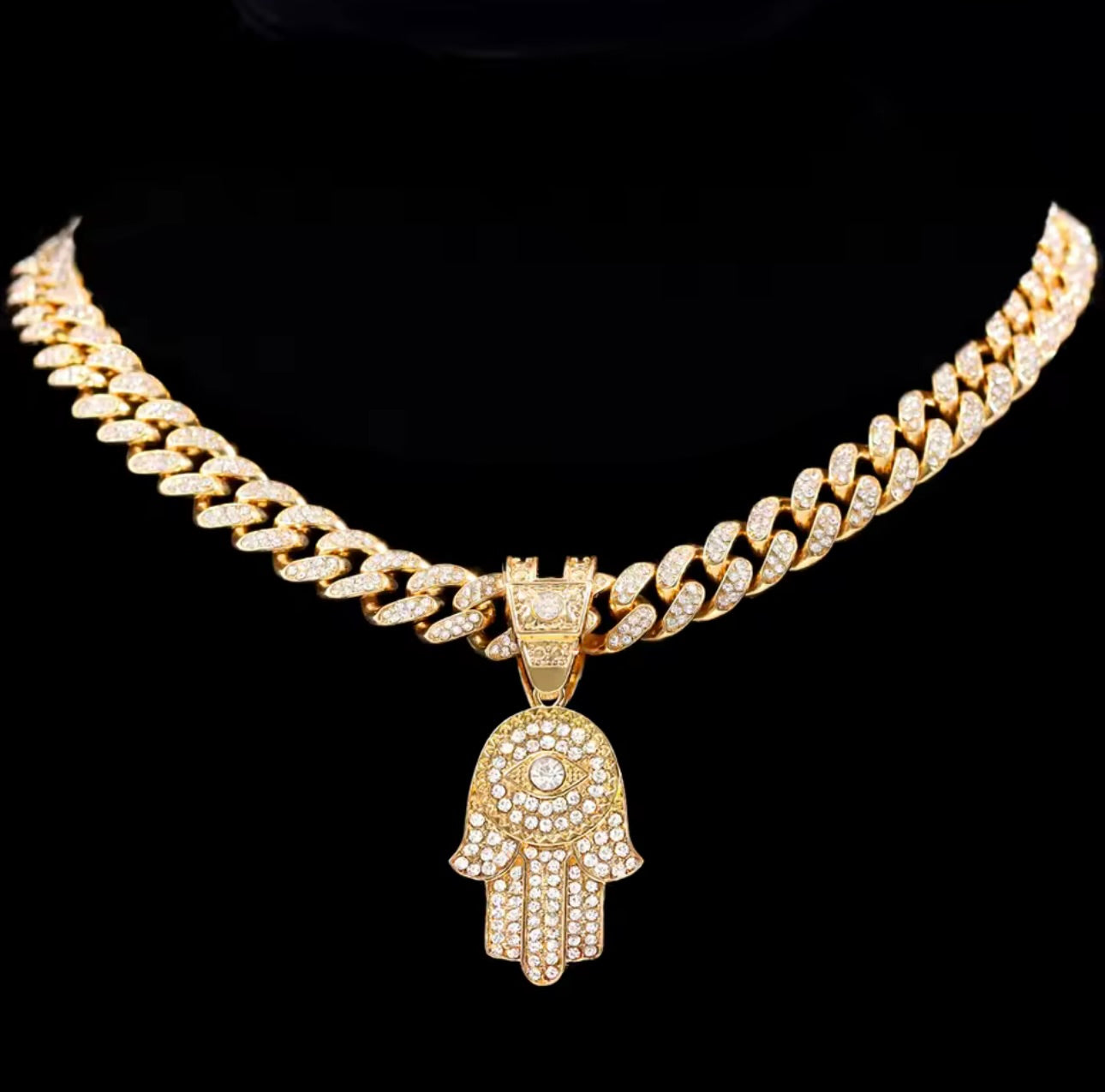 EVIL EYE CUBAN CHAIN