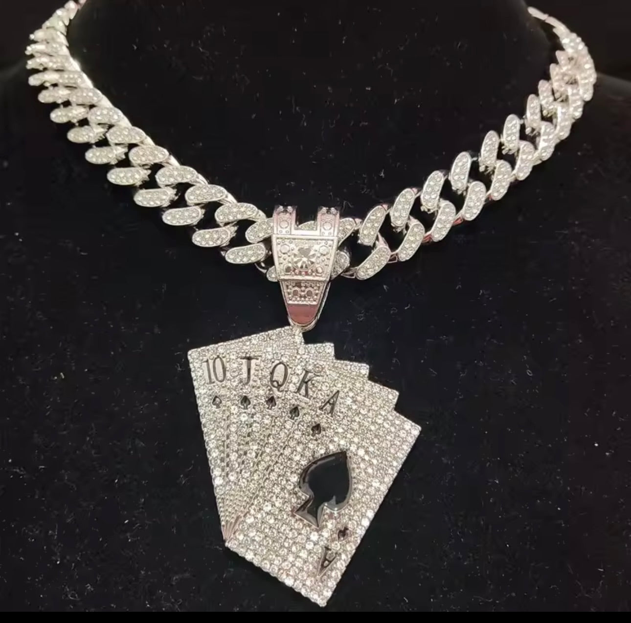 CARDS ICE OUT CUBAN CHAIN