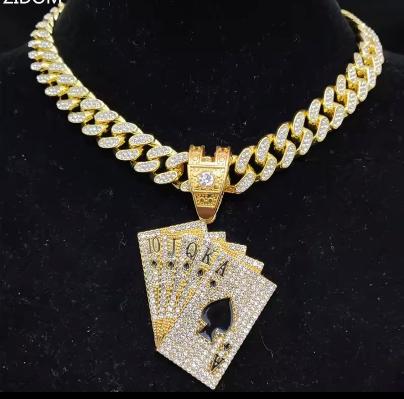 CARDS ICE OUT CUBAN CHAIN