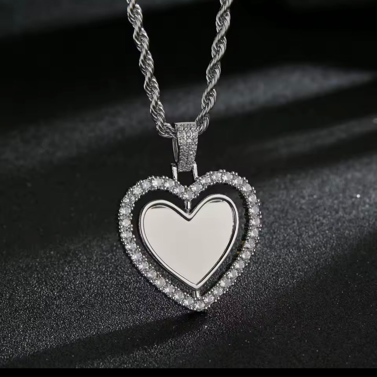 Heart Pendant Necklace Personalized