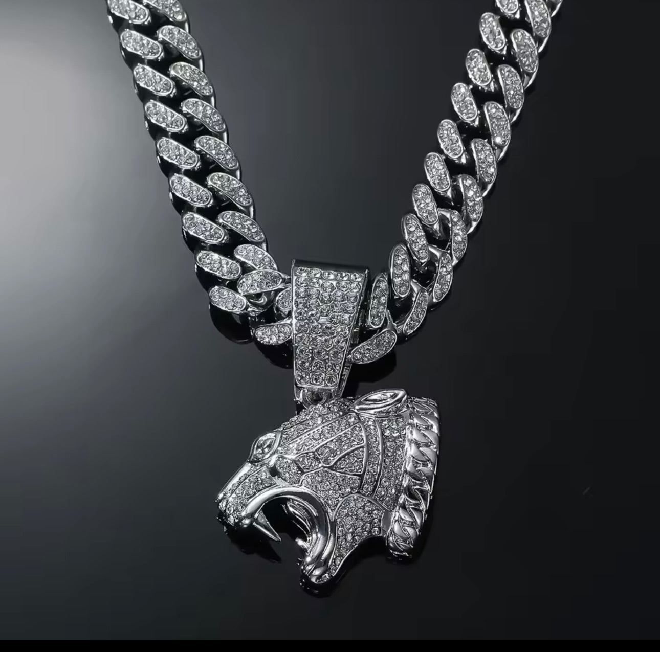 AUREMONT PANTHER CUBAN CHAIN